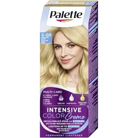 Vopsea de par permanenta Palette Intensive Color Cream 0-00 E20 Blond Foarte Deschis, 110ml, Schwarzkopf — preț și oferte