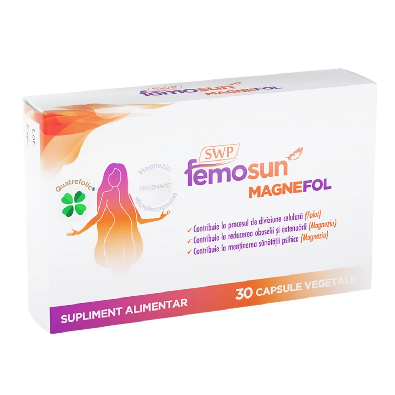 Femosun Magnefol, 30 capsule vegetale, Sun Wave Pharma — preț și oferte
