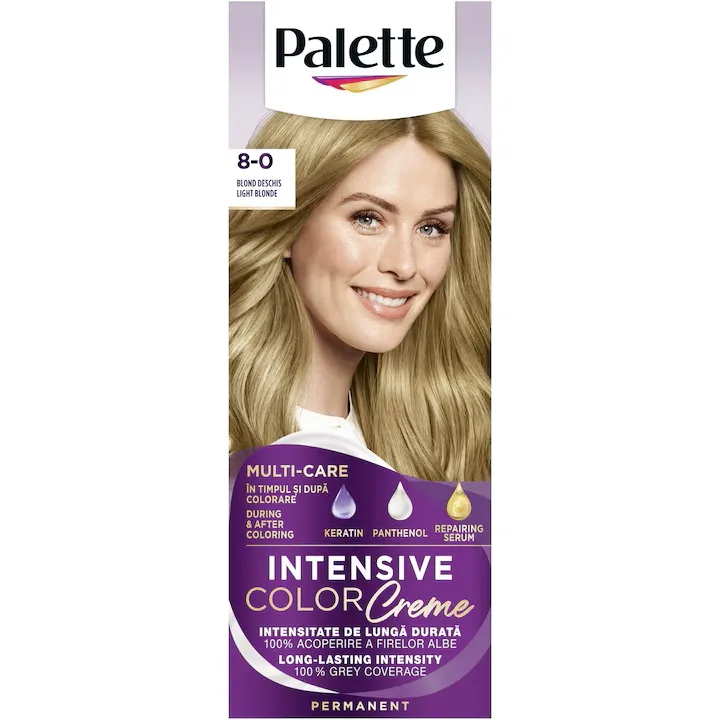 Vopsea crema permanenta Palette Intensive Pure Blondes N7 (8-0) Blond deschis, 110ml, Schwarzkopf — preț și oferte