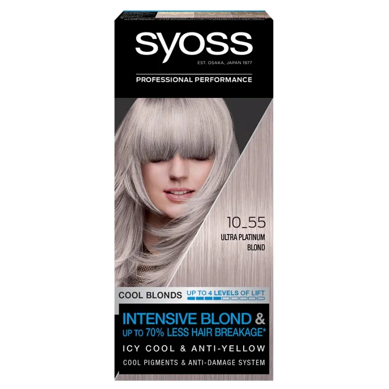 Vopsea pemanenta Color Baseline 10-55 Ultra Platinum Blond ,115ml, Syoss — preț și oferte