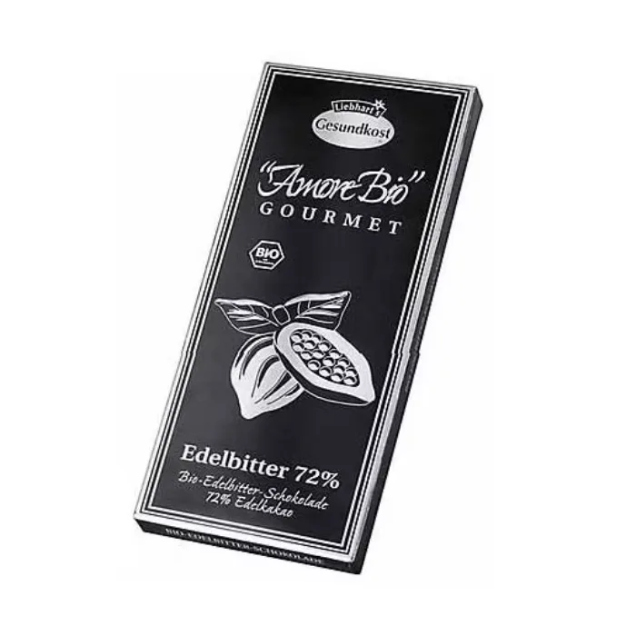 Ciocolata neagra cu 72% cacao, 100g, Liebhart’s Amore Bio LIEBHARTS GESUNDKOST — preț și oferte