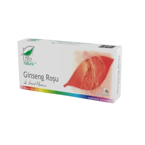 Ginseng Rosu, 30 capsule, Pro Natura — preț și oferte
