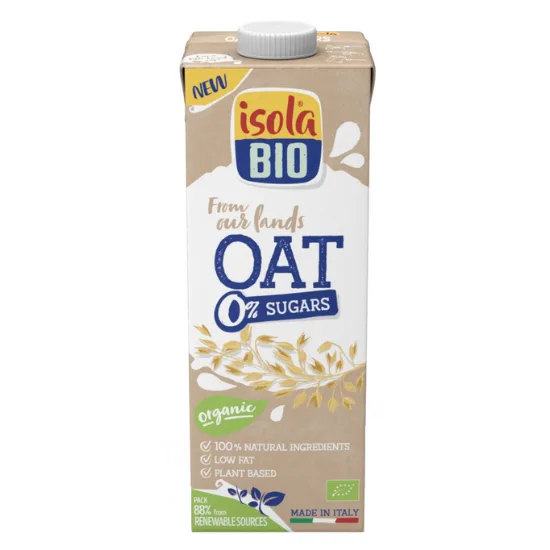 Bautura de ovaz cu 0% zaharuri, 1000ml, Isola Bio — preț și oferte