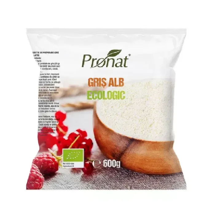Gris alb Bio, 600g, Pronat — preț și oferte
