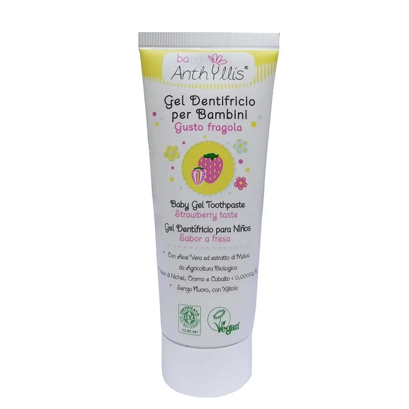 Gel de dinti pentru copii cu gust de capsuni 0 luni+, 75ml, Baby Anthyllis — preț și oferte