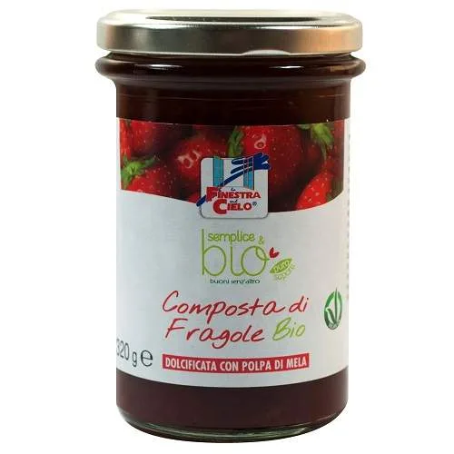 Gem de capsuni Bio, 320g, La Finestra Sul Cielo — preț și oferte