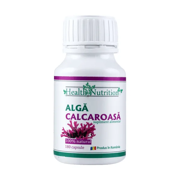Alga calcaroasa, 180 capsule, Health Nutrition — preț și oferte