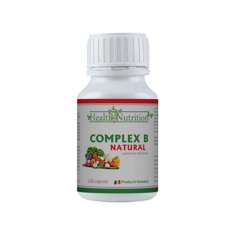 Complex B Natural, 120 capsule, Health Nutrition — preț și oferte