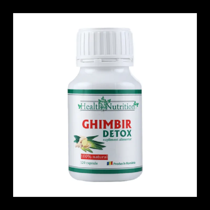 Ghimbir detox natural, 120 capsule, Health Nutrition — preț și oferte
