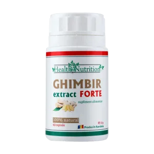 Ghimbir Extract Forte Natural, 60 capsule, Health Nutrition