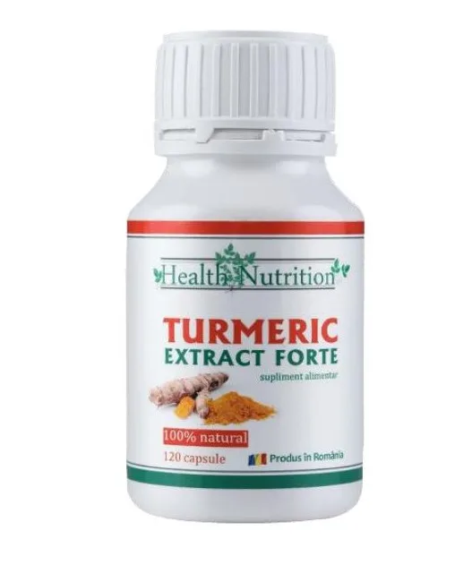 Turmeric Extract Forte 100% natural, 60 capsule, Health Nutrition — preț și oferte