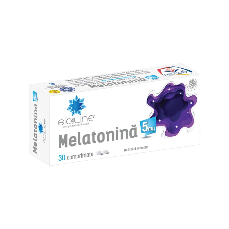 Melatonina 5mg, 30 comprimate, BioSunLine — preț și oferte