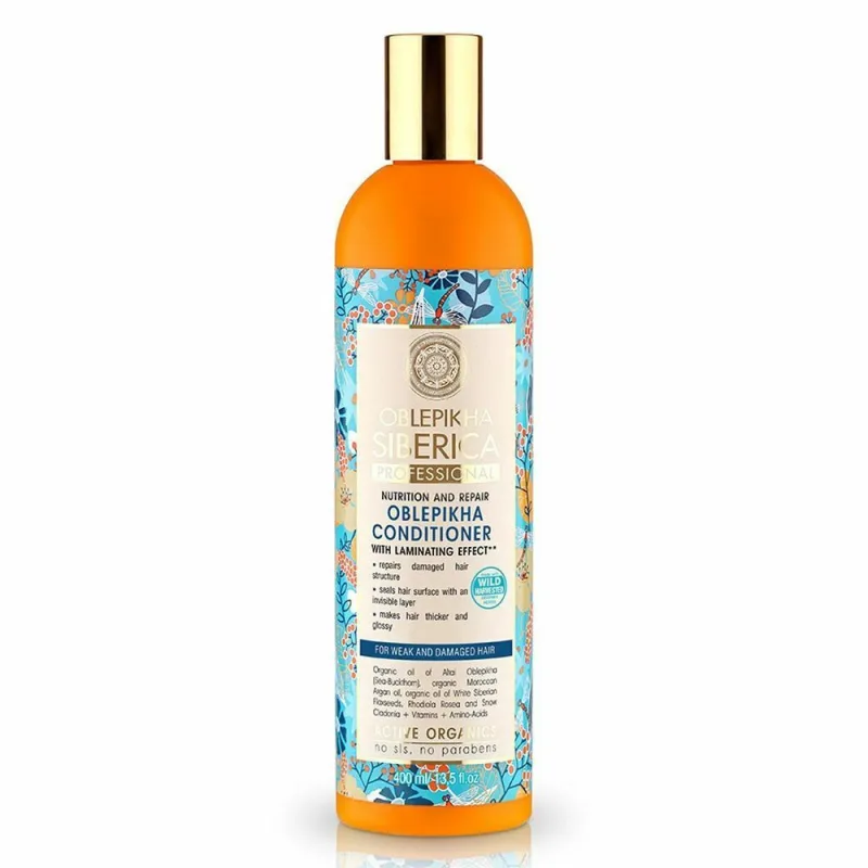 Balsam pentru par subtire si degradat Oblepikha, 400ml, Natura Siberica — preț și oferte