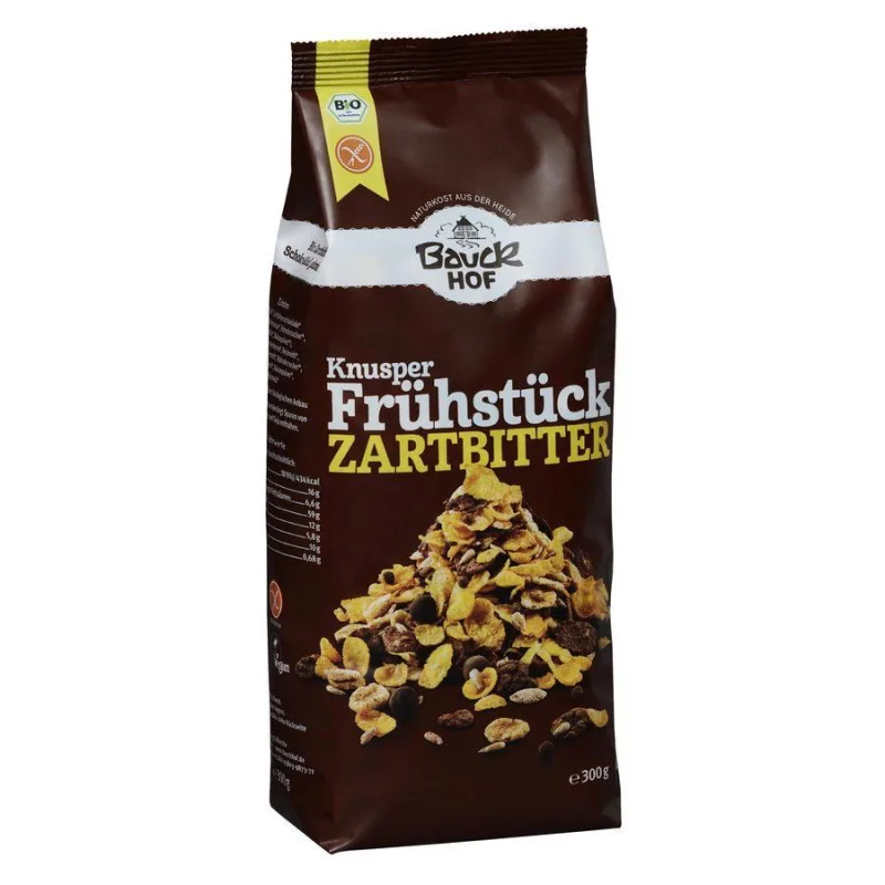 Musli crocant cu ciocolata fara gluten Bio, 300g, Bauckhof — preț și oferte