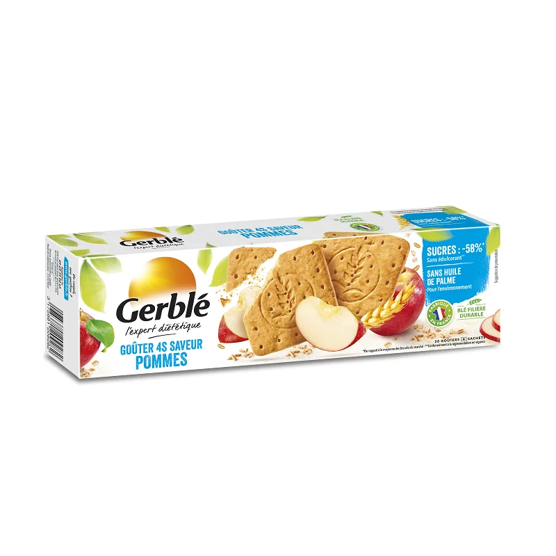Biscuiti cu mere si continut redus de zaharuri, 360g, Gerble Expert Dietetic — preț și oferte