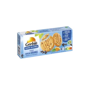 Biscuiti cu portocale si fara zahar, 132g, Gerble Expert Dietetic