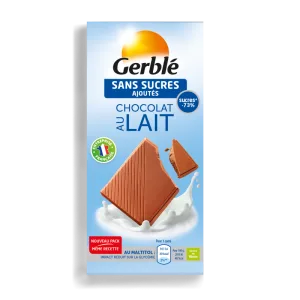 Ciocolata hipoglucidica cu lapte, 80g, Gerble Expert Dietetic