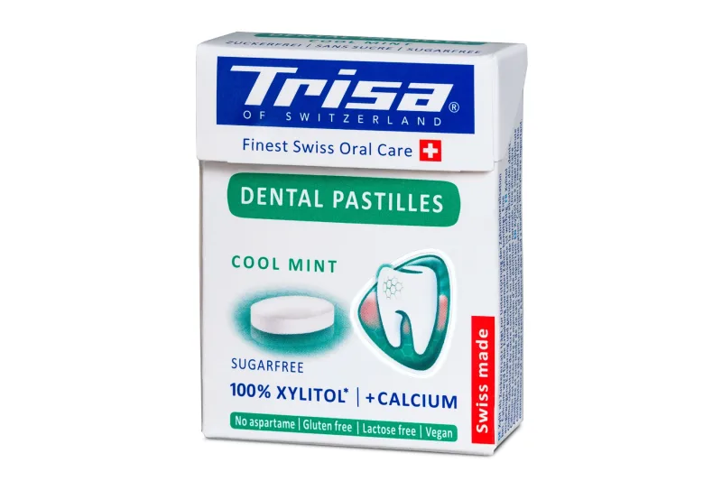 Pastile dentare cu xylitol Cool Mint, 25g, Trisa — preț și oferte