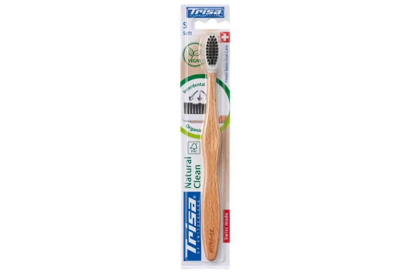 Periuta de dinti vegana Natural Clean Soft, 1 bucata, Trisa — preț și oferte