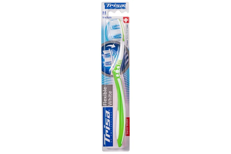 Periuta de dinti Flexible White Medium, 1 bucata, Trisa — preț și oferte