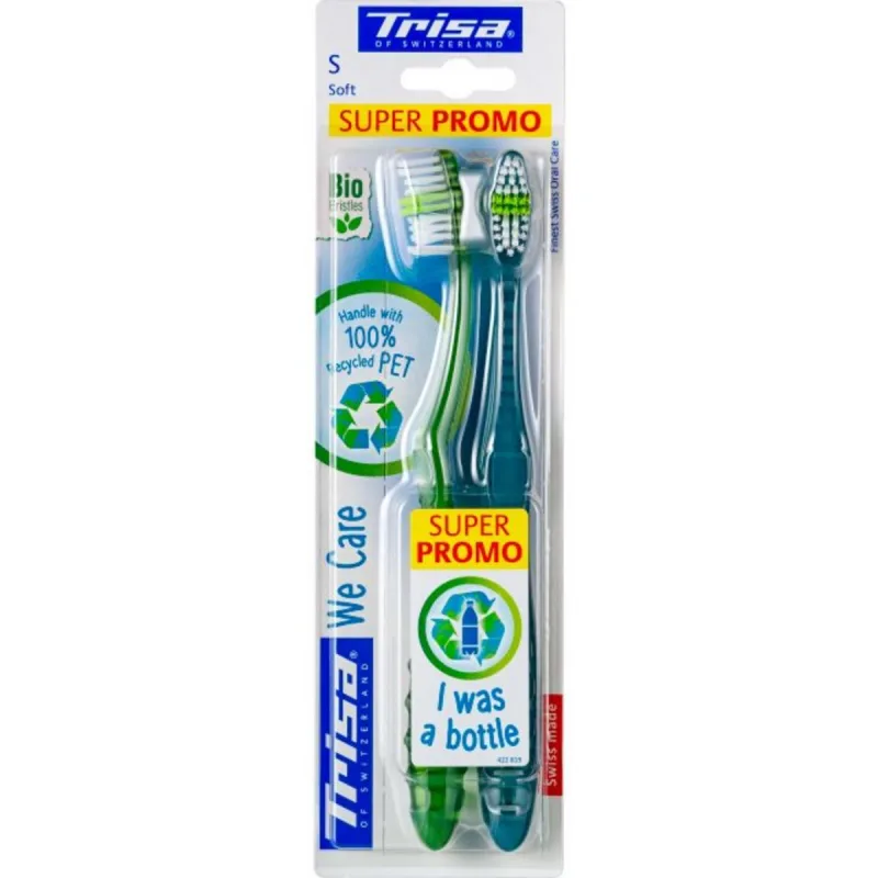 Periuta de dinti We Care Soft Duo, 2 bucati, Trisa — preț și oferte