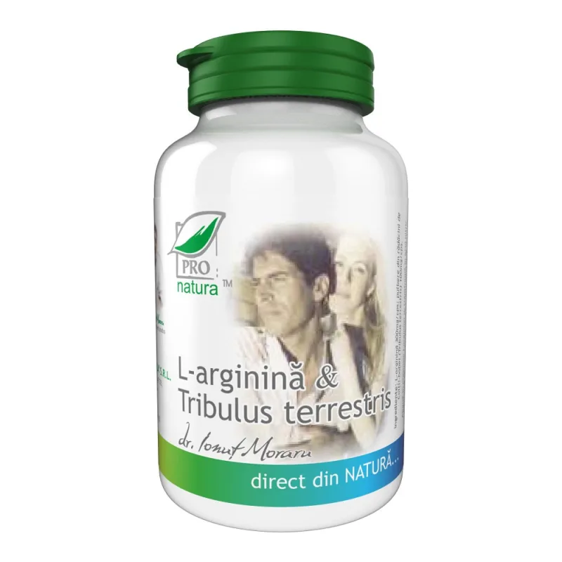 L-arginina si Tribulus Terrestris, 60 capsule, Pro Natura — preț și oferte