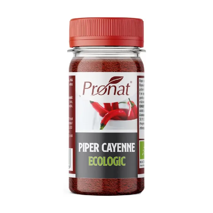 Piper cayenne bio, 45 g,  Pronat — preț și oferte