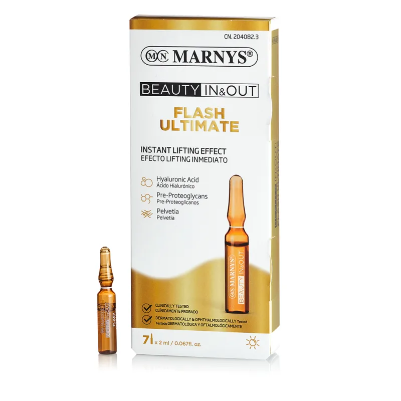 Flash Ultimate cu acid hialuronic, 7 fiole, Marnys — preț și oferte