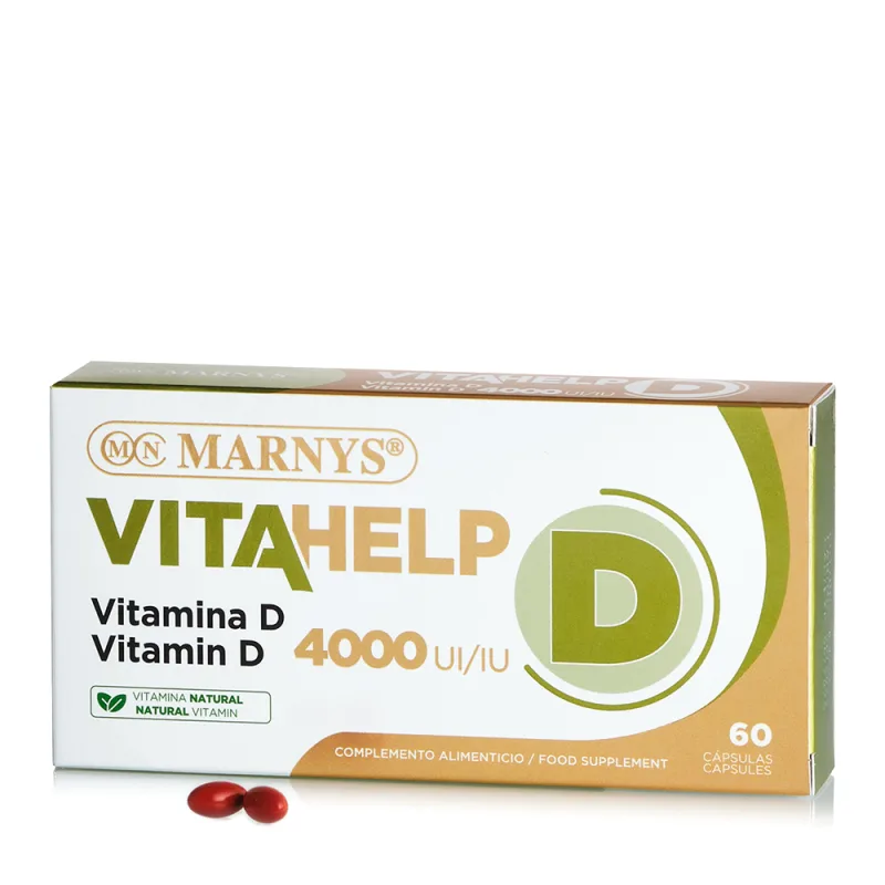 Vitamina D Vitahelp 100mcg 4000UI, 60 capsule, Marnys — preț și oferte