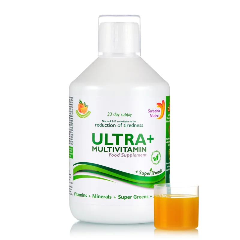 Ultra+ Detox Multivitamine cu 63 de ingrediente, 500ml, Swedish Nutra — preț și oferte