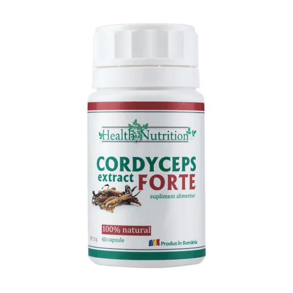 Cordyceps Extract Forte 100% natural, 60 capsule, Health Nutrition — preț și oferte
