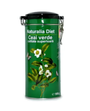 Ceai verde superior cutie metalica, 100g, Naturalia Diet — preț și oferte