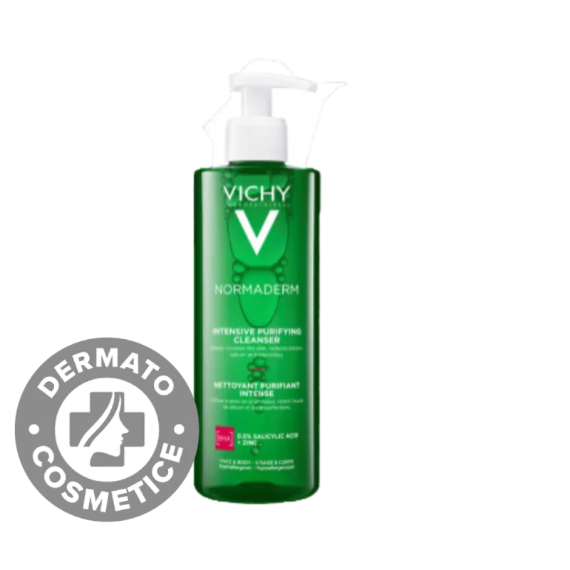 Gel de curatare purifiant pentru ten gras cu tendinta acneica Normaderm, 400ml, Vichy — preț și oferte