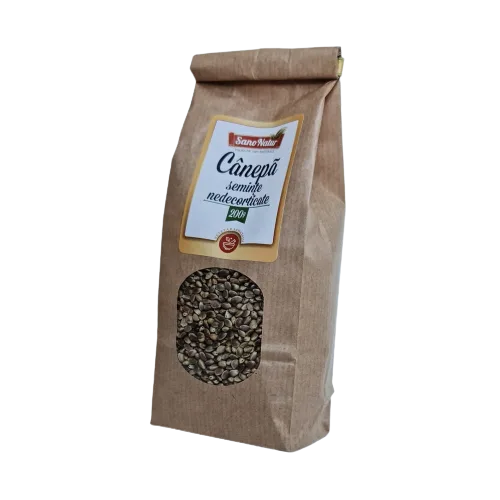Seminte de canepa nedecorticate, 200g, AdNatura — preț și oferte