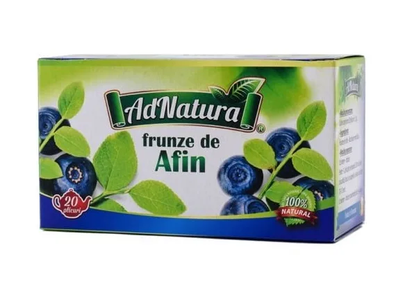 Ceai de afin frunze, 20 plicuri, AdNatura — preț și oferte