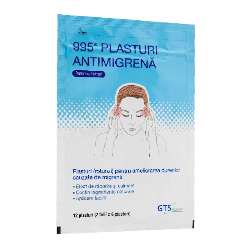 Plasturi antimigrena, 12 plasturi, Wooshin Labottach — preț și oferte