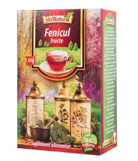 Ceai de fenicul fructe, 50g, AdNatura — preț și oferte