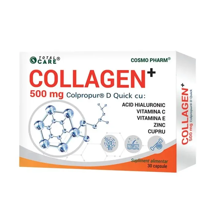 Collagen, 500 mg, 30 capsule, Cosmo Pharm — preț și oferte