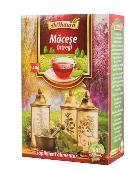 Ceai de macese fructe intregi, 50g, AdNatura — preț și oferte