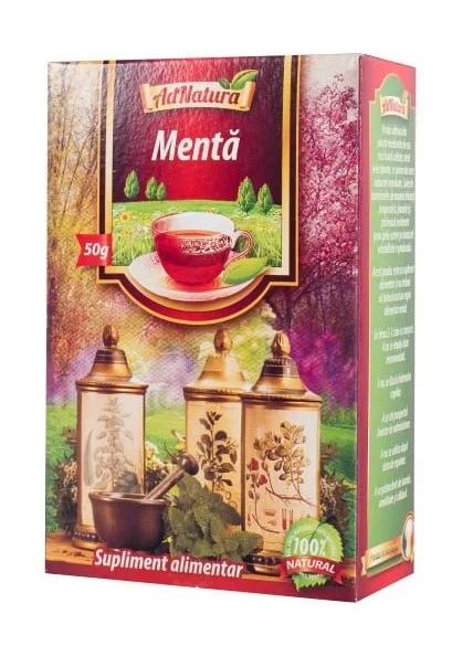 Ceai din menta frunze, 50g, AdNatura — preț și oferte