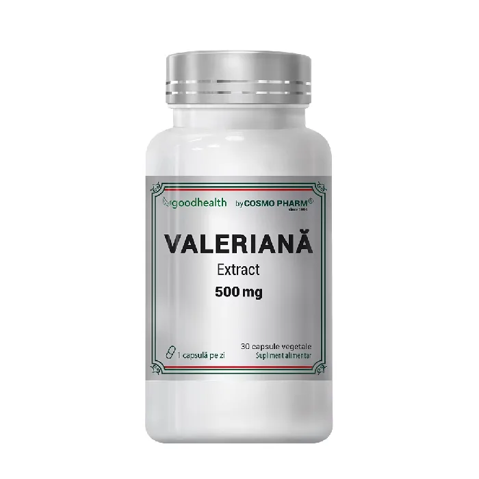 Extract de Valeriana 500mg, 30 capsule, Cosmo Pharm — preț și oferte