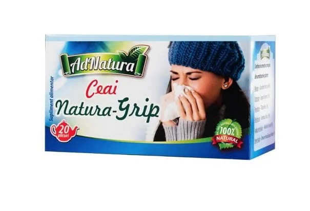 Ceai Natura-Grip, 20 plicuri, AdNatura — preț și oferte