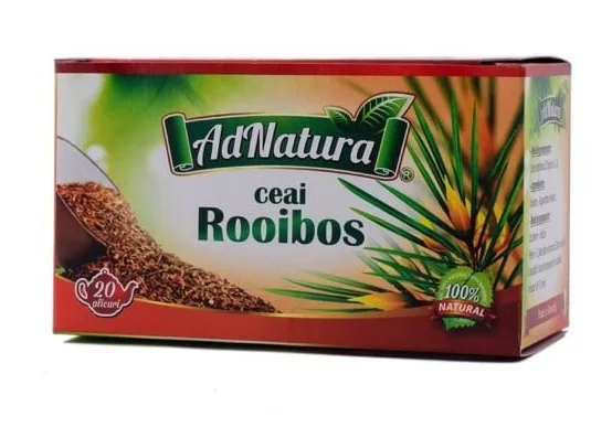 Ceai rooibos, 20 plicuri, AdNatura — preț și oferte