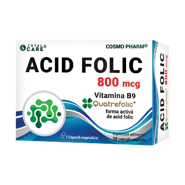Acid Folic Quatrefolic, 800mcg, 30 capsule, Cosmo pharm — preț și oferte