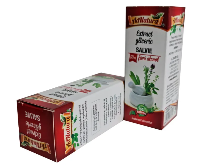 Extract gliceric de salvie, 50ml, AdNatura — preț și oferte