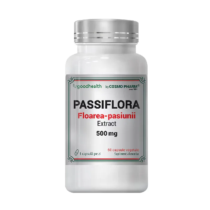 Passiflora Extract, 500 mg, 60 comprimate, Cosmo Pharm — preț și oferte