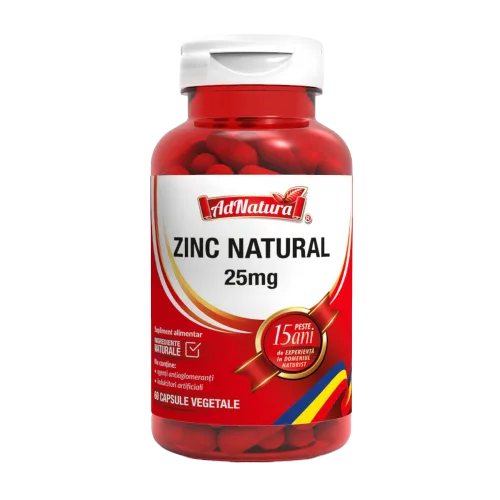 Zinc Natural, 60 capsule, AdNatura — preț și oferte