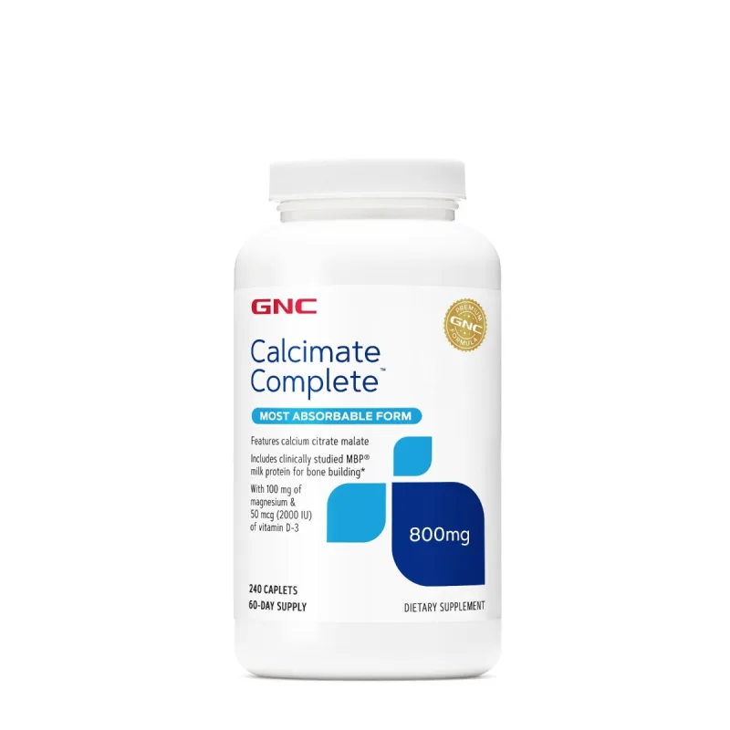 Calciu citat malat, 240 tablete, GNC — preț și oferte