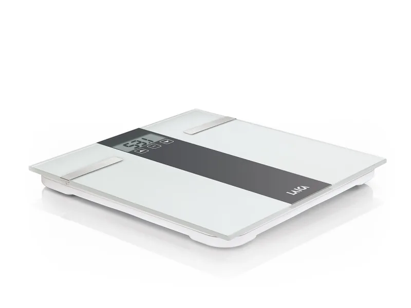Cantar din sticla alb-negru 180kg PS5000, 1 bucata, Laica — preț și oferte
