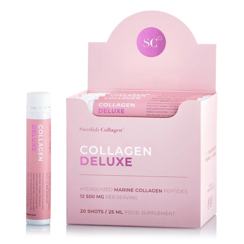 Fiole Colagen hidrolizat Deluxe 12.500mg, 20 x 25ml, Swedish Collagen — preț și oferte